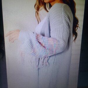 Bundle sunglass&luxury softball comfortable warm long cardigan NWT